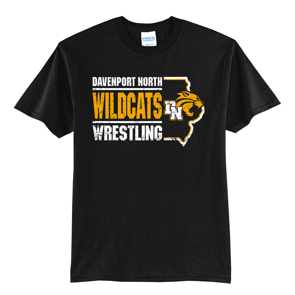 DN AAU Wrestling Unisex Short Sleeve T Shirt -Black