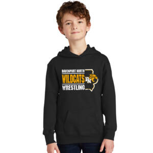 DN AAU Wrestling Youth Fan Favorite Hooded Sweatshirt-Black
