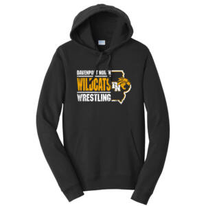 DN AAU Wrestling Unisex Fan Favorite Fleece Pullover Hooded Sweatshirt-Black