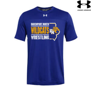 DN AAU Wrestling Under Armour Men Knockout Team Short sleeve performance T- ROYAL (S-XL, 3x)