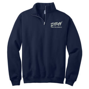 DTMN JERZEES Unisex Nublend Cadet Collar Sweatshirt-Navy