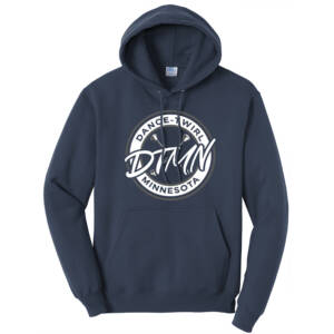 DTMN Unisex Classic Core weight Cozy Pullover Hooded Sweatshirt -Navy