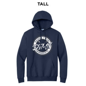 DTMN TALL Classic Pullover Hooded Sweatshirt -Navy