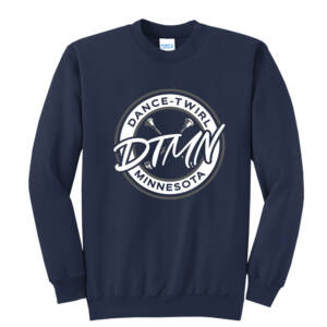 DTMN Unisex Core Fleece Crewneck Sweatshirt -Navy