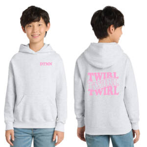 DTMN  Youth Hooded Sweatshirt – Ash