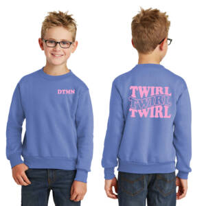 DTMN  Youth Crewneck Sweatshirt – Carolina Blue