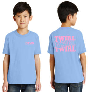 DTMN Youth Short Sleeve Tee-Light Blue