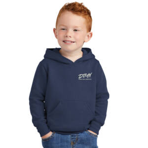 DTMN Toddler Pullover Hooded Sweatshirt Unisex-Navy