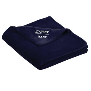 DTMN Port Authority Ultra Plush Blanket-Deep Navy