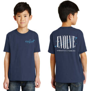 Evolve Youth Short Sleeve Tee – Navy