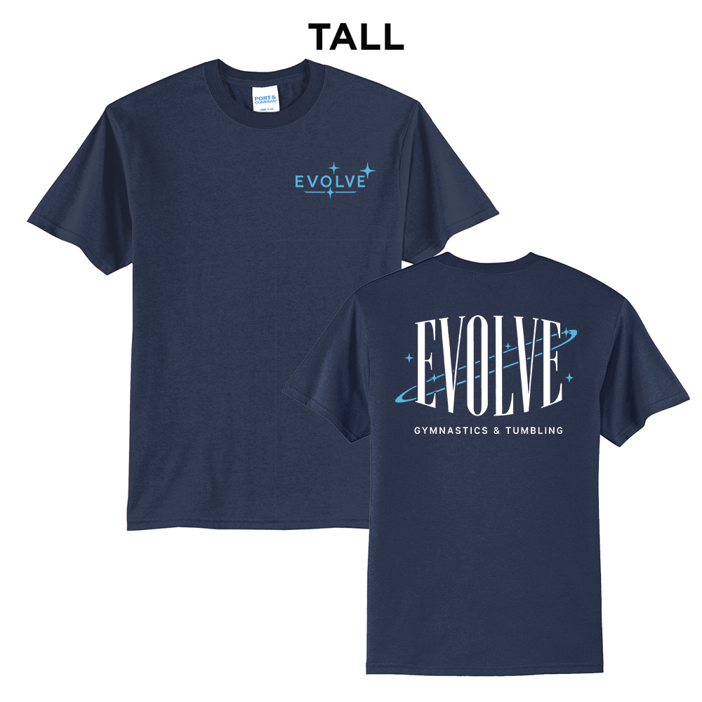 Evolve Tall Core Blend short Sleeve T Shirts - Navy