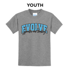 Evolve Youth Short Sleeve Tee – AthleticHeatherGrey