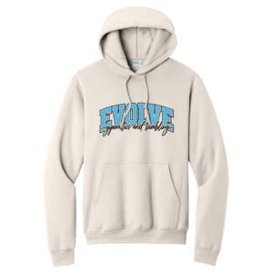 Evolve Unisex Classic Core weight Cozy Pullover Hooded Sweatshirt -natural