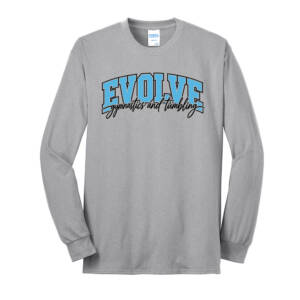 Evolve Unisex Long Sleeve Core Blend T Shirt – Ash