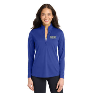 Evolve Port Authority Ladies Dry Zone UV Micro-Mesh 1/4-Zip-True Royal