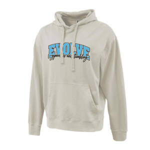 Evolve Vintage 9oz cotton fleece hooded sweatshirt-Vintage Natural