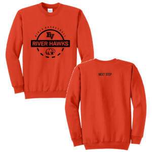 EV Girls Basketball Unisex Fleece Crewneck Sweatshirt-Orange