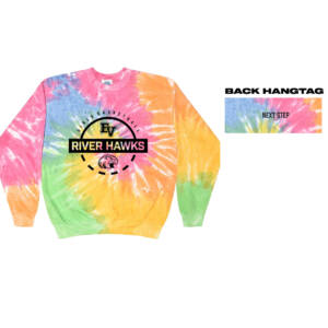 EV Girls Basketball Unisex Tie Dye Fleece Crewneck Sweatshirt-Eternity