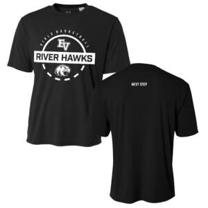 EV Girls Basketball Adult Cooling Performance Tshirt – Black