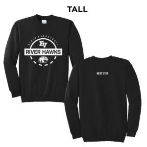 EV Girls Basketball TALL Ultimate Crewneck Sweatshirts -Black