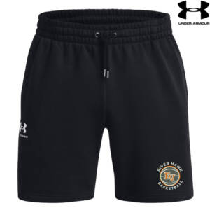 EV Girls Basketball Under Armour Men UA ICON 7.5″ Fleece Shorts- Black