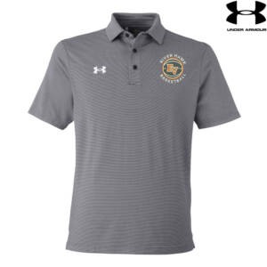 EV Girls Basketball Under Armour DRIVE Team Stripe Premium Polo – BLACK