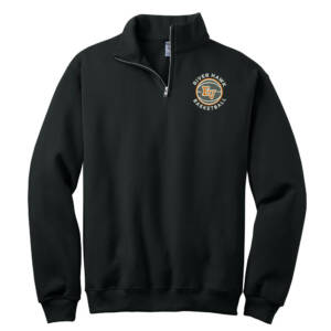 EV Girls Basketball Jerzees NuBlend 1/4 Zip Cadet Collar Sweatshirt Unisex-Black