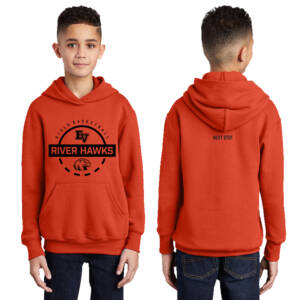 EV Girls Basketball Youth  Fleece Hoodie-Orange