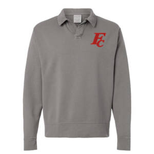 Forest City Staff ComfortWash Garment Dyed Polo Collar Sweatshirt – Grey Concrete