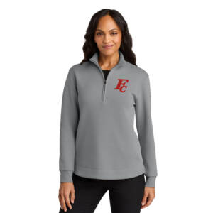 Forest City Staff Port Authority Women’s Wearever Signature Double Pique 1/4 Zip – GustyGrey