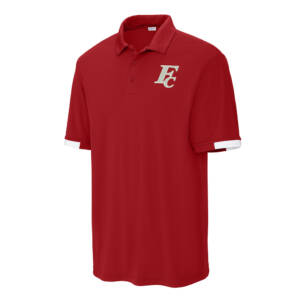 Forest City Staff Sport-Tek Men Club Colorblock Polo-Red/White