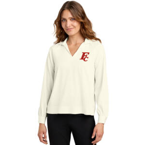 Forest City Staff Mercer Mettle Women’s Long Sleeve Buttery Soft Popover Blouse – Ivory