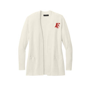 Forest City Staff Port Authority Women’s Easy Care Open Front Cardigan Sweater – OatmealHeather