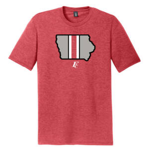 Forest City Staff Unisex  District Perfect Tri-blend  Crew Tee-Red Frost