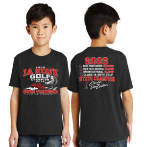 Fulton Golf Champ Youth Short Sleeve Tee-Black