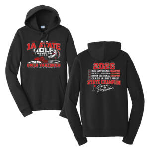 Fulton Golf Champ Unisex Fan Favorite Fleece Pullover Hooded Sweatshirt-Black