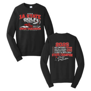 Fulton Golf Champ Unisex Fleece Crewneck Sweatshirt-Black