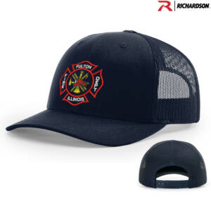 Fulton Fire Richardson TACTICAL snap back trucker cap-Navy