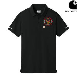 Fulton Fire Carhartt Field and Rescue Polo Men-Black