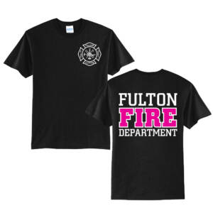 Fulton Fire Unisex Short Sleeve Tee-Black