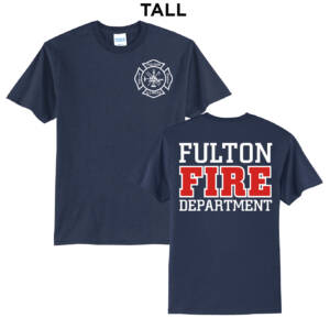 Fulton Fire Tall Short Sleeve Tee-Navy