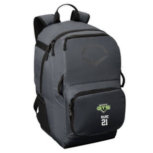 GTS Baseball Evoshiel SRZ1 Baseball/Softball Equipment backpack – CHARCOAL