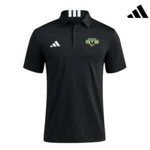 GTS Baseball Adidas 3 Stripe short sleeve Polo Black (M-3x)