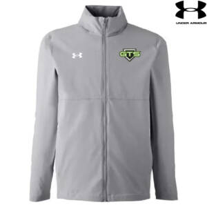 GTS Baseball Under Armour UA Rival Stretch Woven Men’s Full Zip -Mod Grey
