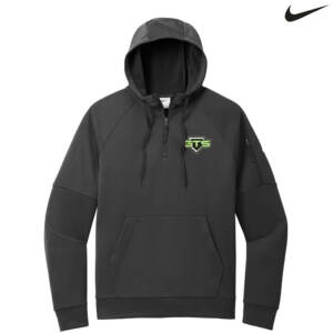GTS Baseball Nike Therma-FIT Pocket 1/4-Zip Fleece Hoodie-Black