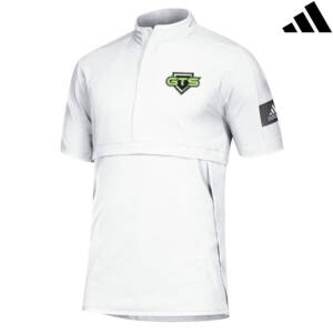 GTS Baseball Adidas Game Mode Short Sleeve Sleeve 1/4 zip pullover White (XL)