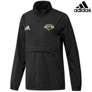 GTS Baseball Adidas Women Stadium 1/4 Zip Woven Long Sleeve- Black (XL, 2x)