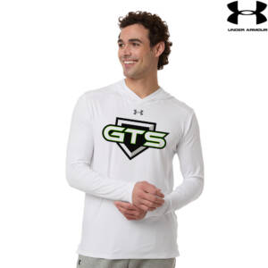 GTS Baseball Under Armour Mens Team Vanish Performance Hoodie – White