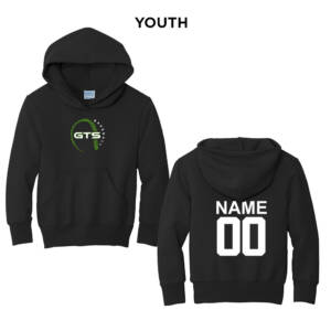 GTS Baseball  Youth Hooded Sweatshirt – JetBlack