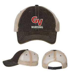 GV Nursing LEGACY Old Favorite Trucker Cap – BlackKhaki